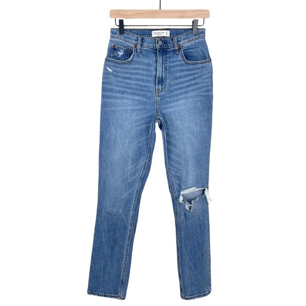 Abercrombie & Fitch Jeans 26 Curve Love 90s Slim Straight Denim Casual Ripped